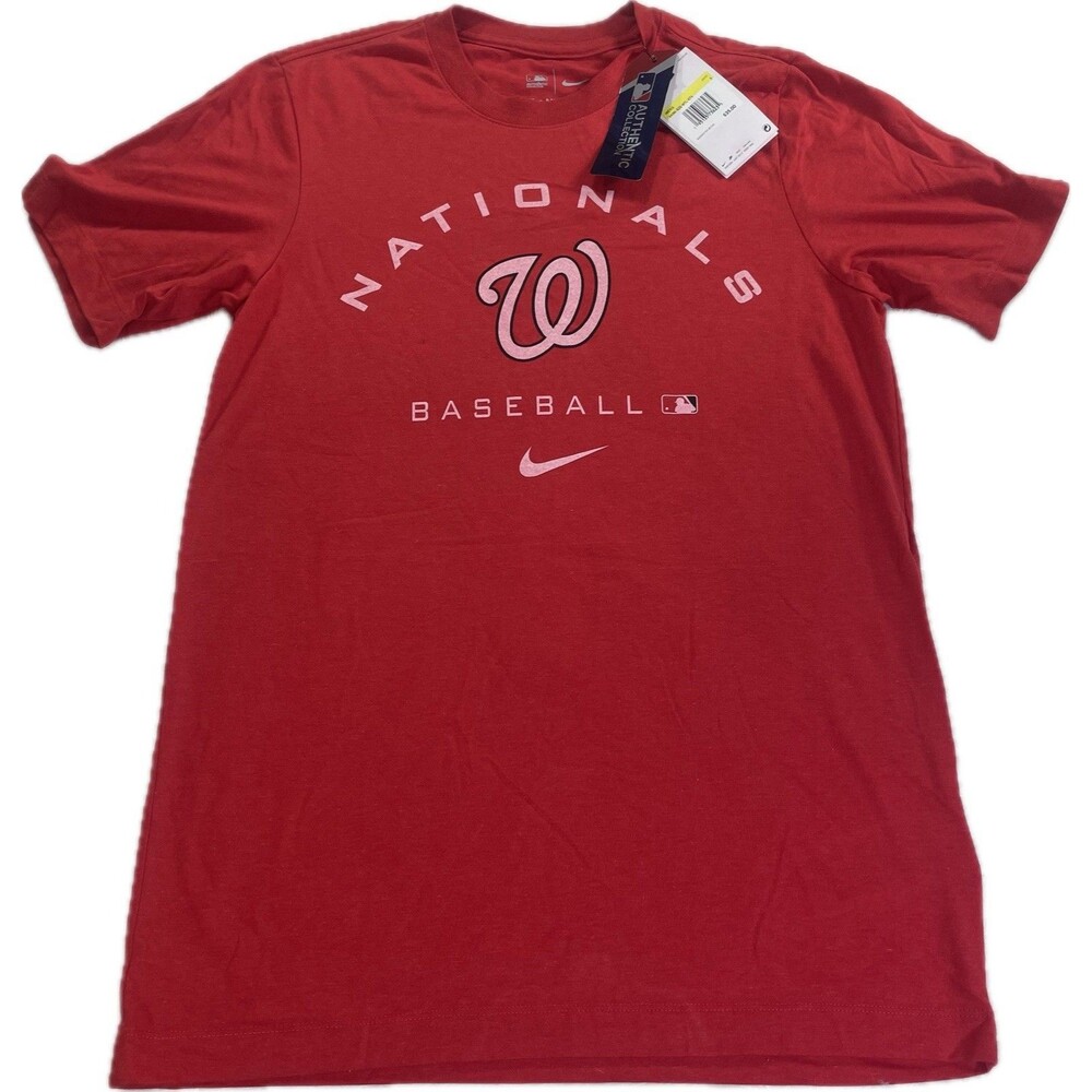 MLB Nike Dri Fit Washington Nationals SHORT SLEEVE Shirt Men’s Small